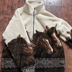 Vintage Mazmania Horse Fleece
